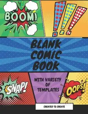 Esclusivo Blank Comic Book for kids with variety of templates by Aaa Designs