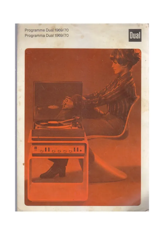 Professionale PROGRAMMA DUAL 1969 1970 depliant giradischi in italiano e francese PROGRAMME