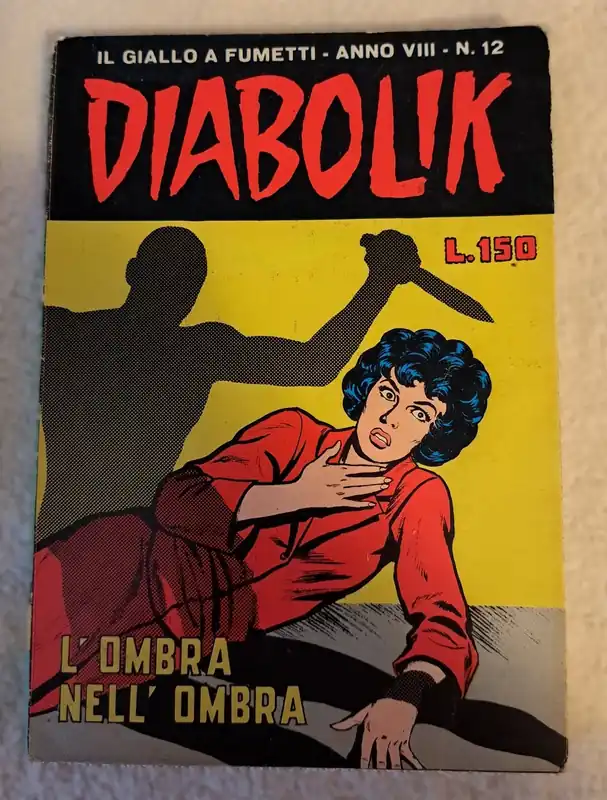 A Buon Prezzo DIABOLIK ANNO VIII n. 12 – 1969 – con SCATOLA CARTE sul retro- Astorina